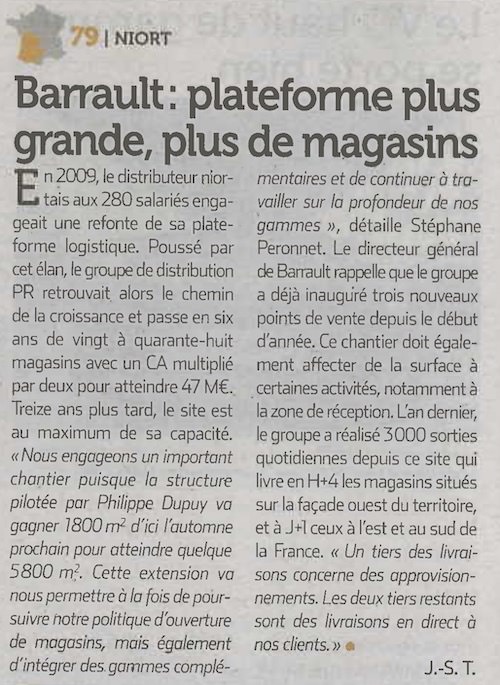 Article de presse Barrault